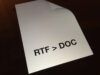 Come convertire RTF in DOC