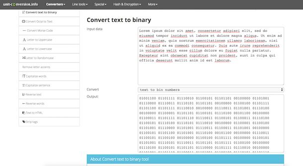 Convert Text to Binary Online