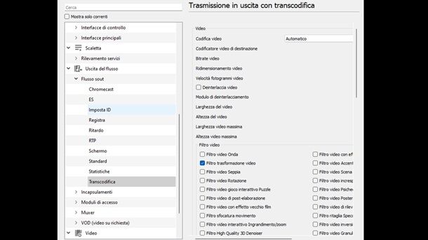 Transcodifica VLC