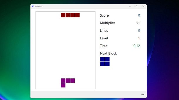 Tetris.NET Tetris classico download
