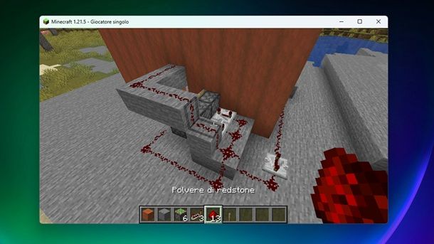 Collegamento redstone Minecraft