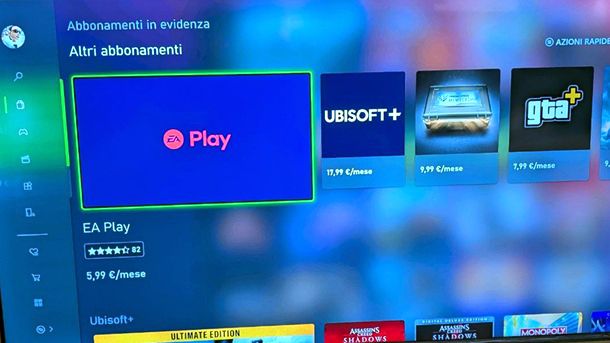 EA Play abbonamento Xbox