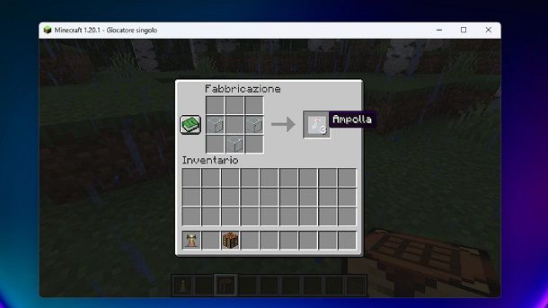 Come creare ampolle su Minecraft
