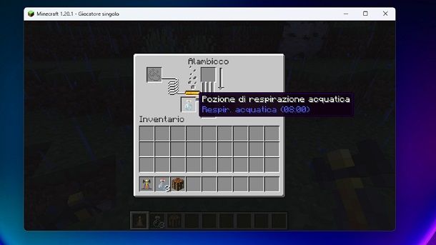 Pozione di respirazione acquatica estesa Minecraft 8 minuti