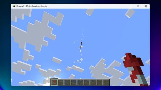 Informazioni preliminari razzo pirotecnico Minecraft