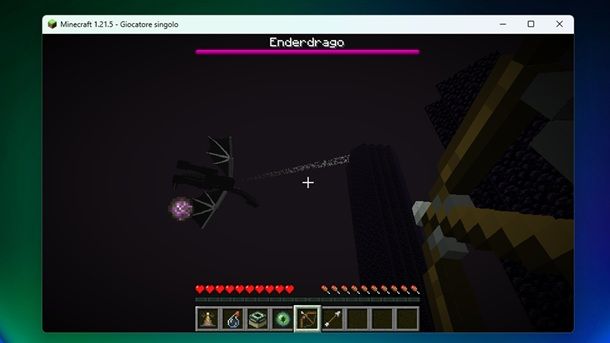 Battaglia finale Enderdrago Minecraft Java