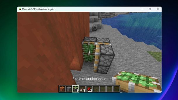 Pistoni appiccicosi Minecraft