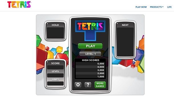 Tetris.com Gioca gratis online