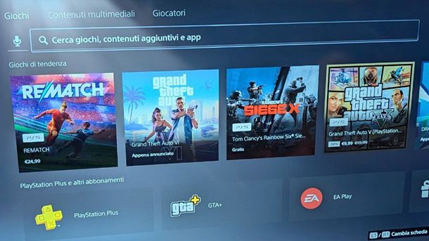 Abbonamenti PlayStation 5