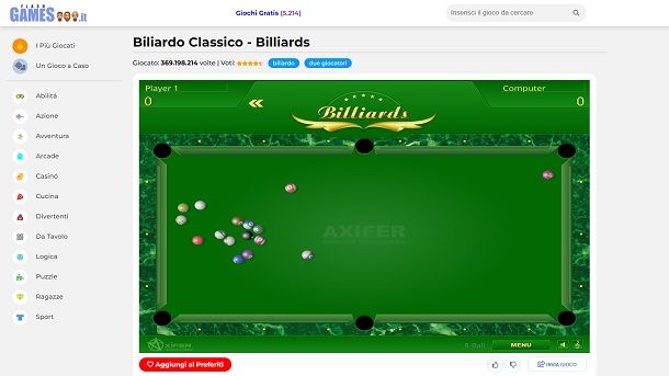 Altri giochi di biliardo gratis Giochi biliardo gratis FlashGames