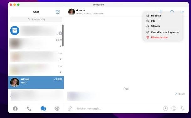 Come si cancella la chat segreta di Telegram