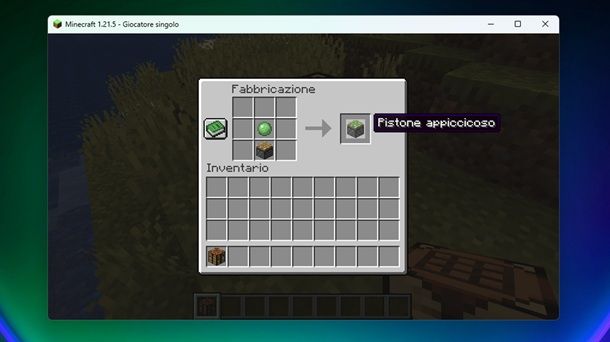 Pistone appiccicoso Minecraft