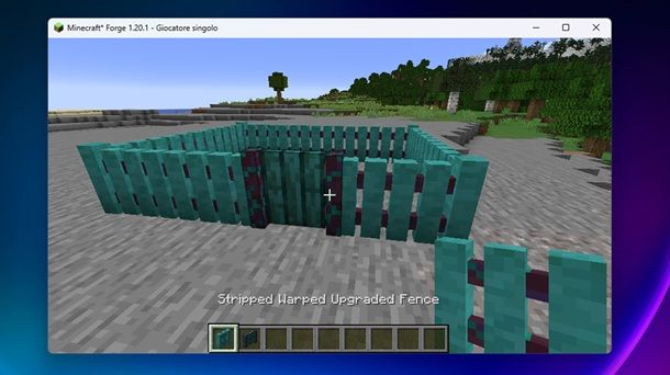 Recinto con design aggiornato mod Minecraft Java