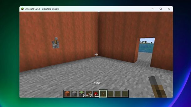 Leva e apertura Minecraft