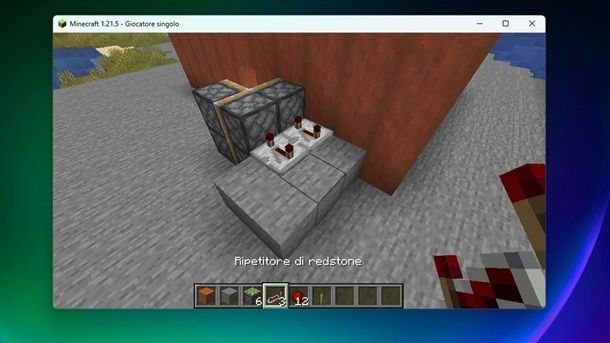 Ripetitori di redstone Minecraft