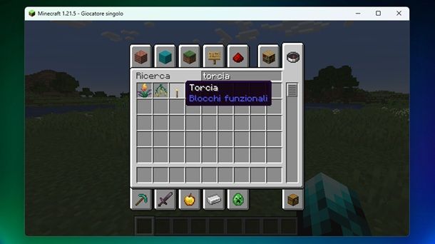 Torcia Minecraft Creativa