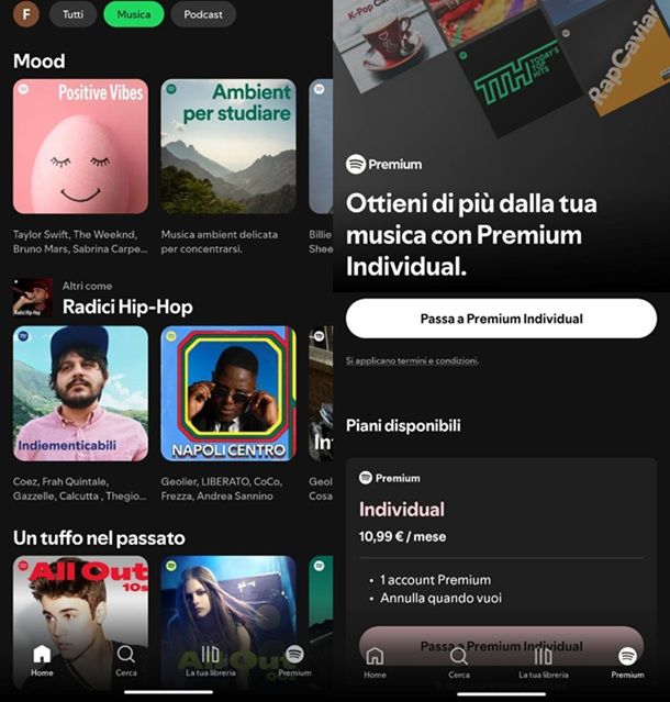 Spotify Migliori app a pagamento