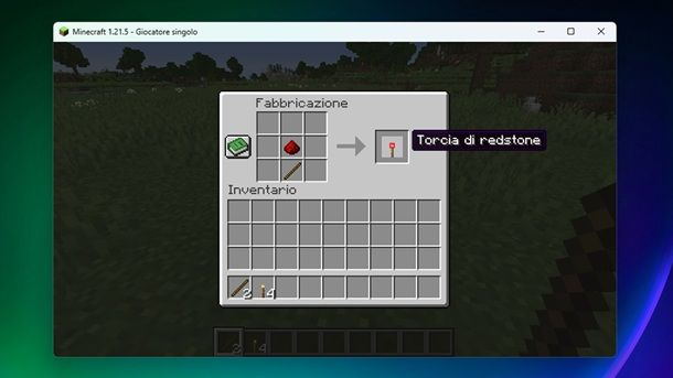Torcia di redstone Minecraft