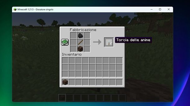 Come fare la torcia delle anime blu azzurra Minecraft