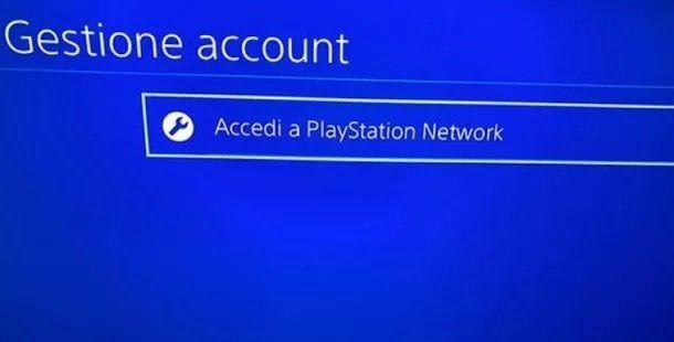 Accedi PSN PS4