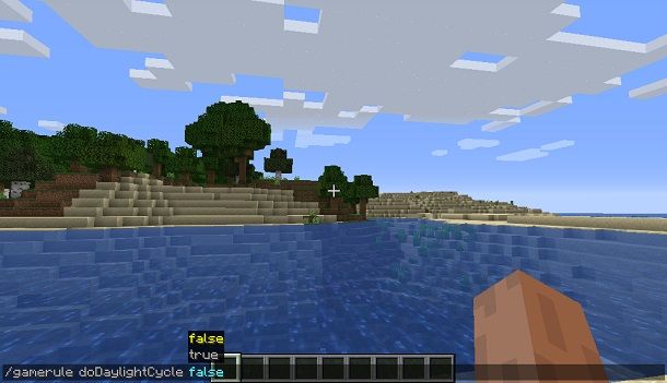 Bloccare il tempo su Minecraft