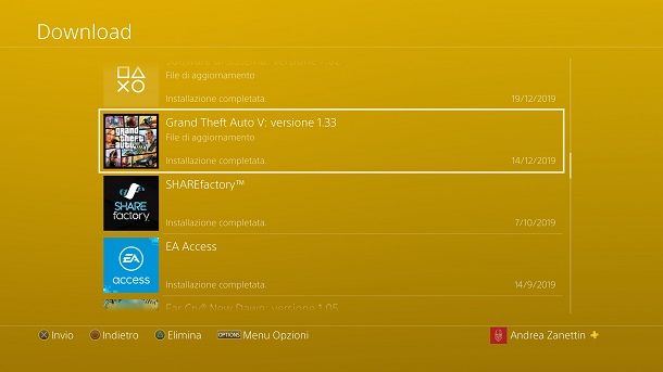 Come aggiornare GTA 5 PS4 Online