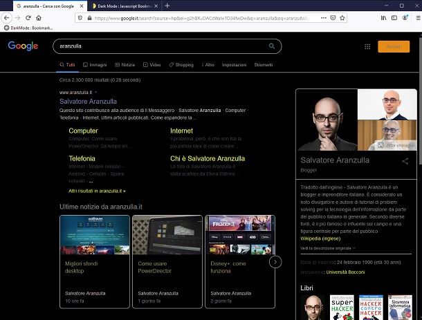 dark mode bookmarklet