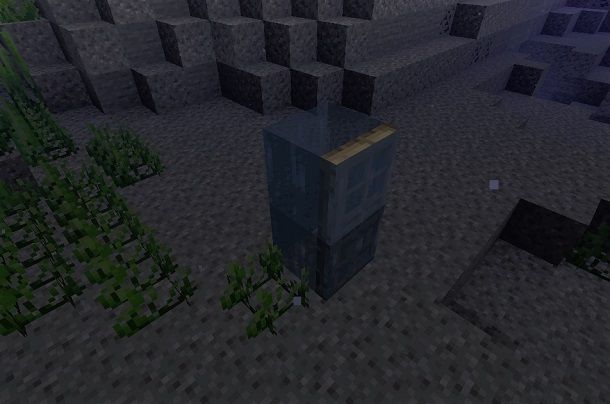 Porta sott'acqua su Minecraft