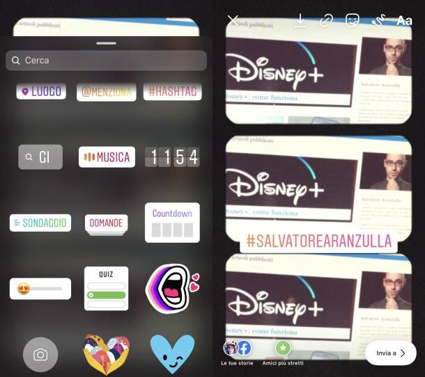 Come taggare luogo storia Instagram