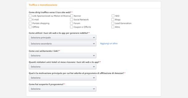 Affiliazione Amazon