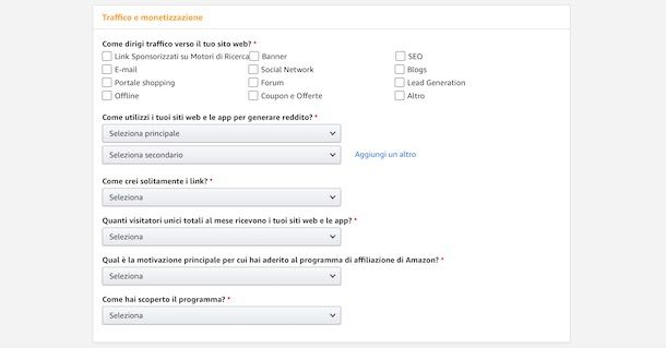 Affiliazione Amazon