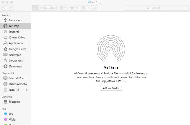 iPod AirDrop macOS