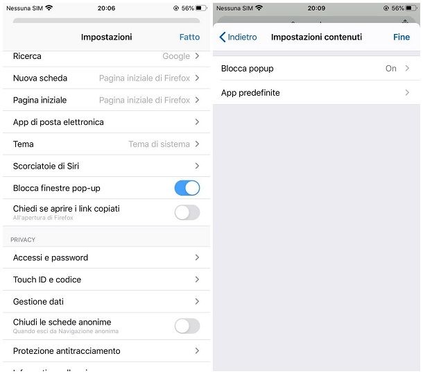 Come togliere il blocco popup su iPhone e iPad