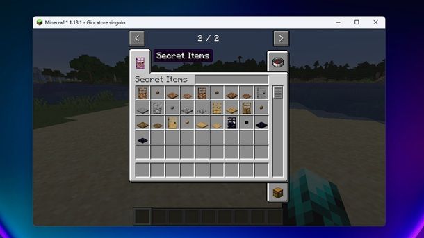 Mod Minecraft Java Secret Items