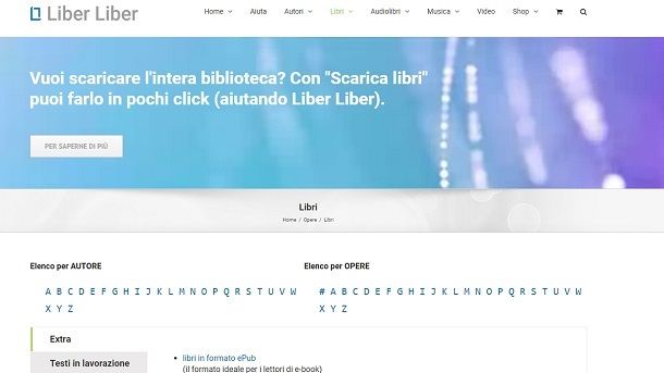 Liber Liber eBook gratis italiano download