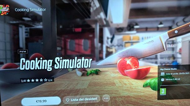 Come scaricare Cooking Simulator per PS5 e PS4