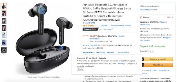 Come Inserire Codici Sconto Amazon Salvatore Aranzulla