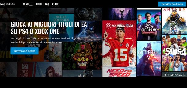 Ti presento i servizi EA Access e Origin Access