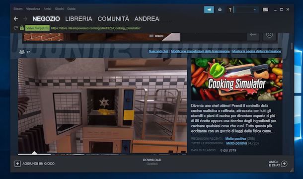 Scaricare Cooking Simulator da Steam