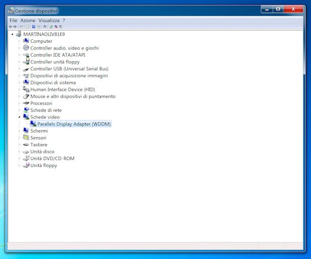 Gestione dispositivi Windows 7