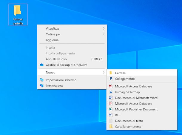 Nuova cartella Windows
