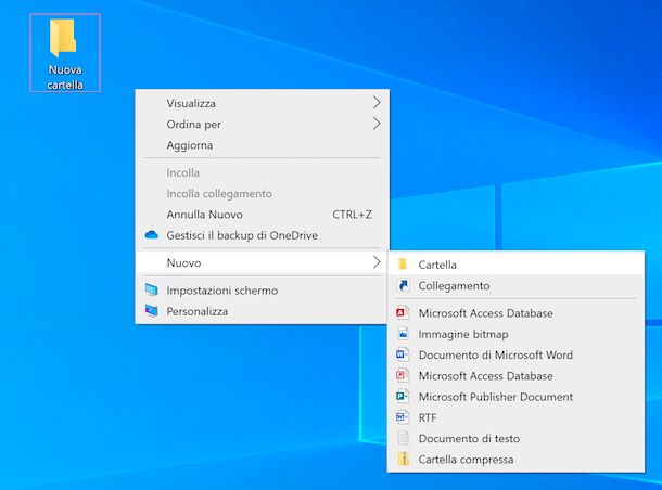 Nuova cartella Windows