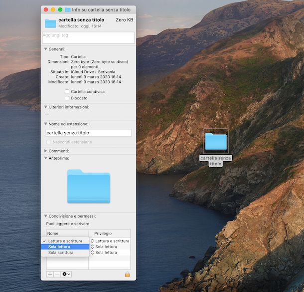 Permessi cartella macOS