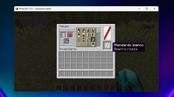 Decorare gli stendardi Minecraft sbarra rossa