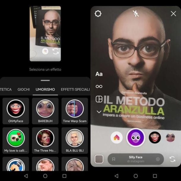 Filtri Instagram divertenti