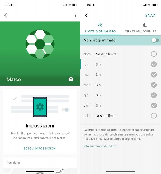 Come funziona Family Link con iPhone