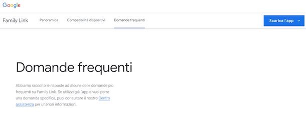 Domande frequenti su Family Link