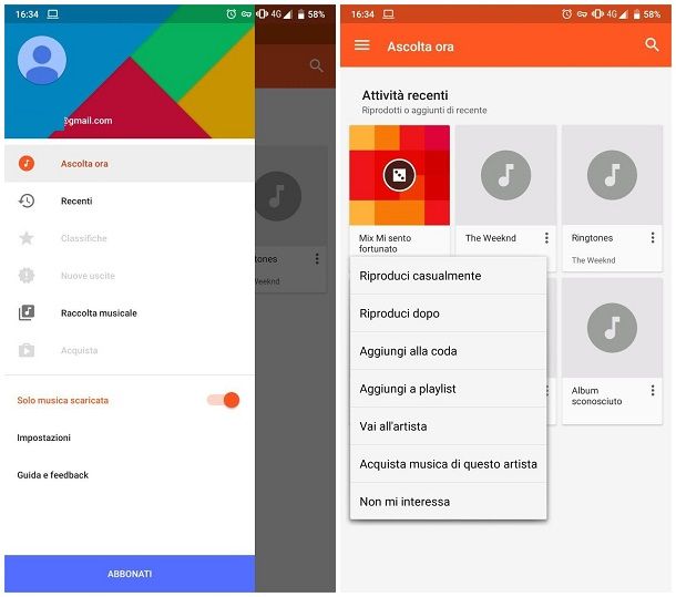 Come creare una playlist su Android