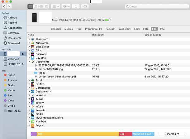 iPod Finder per macOS
