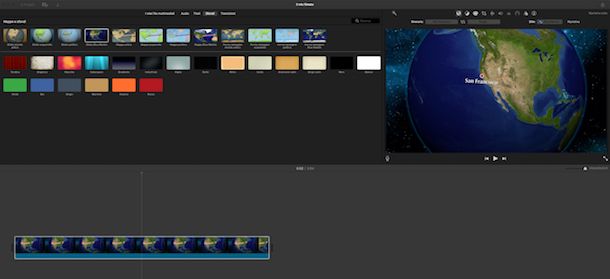 Sfondi iMovie per Mac